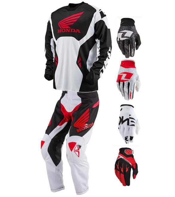 2013 One industries honda carbon motocross gear