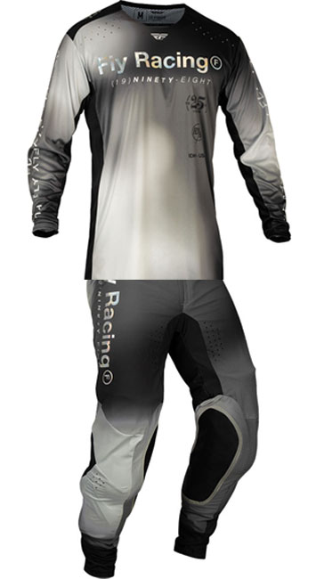 Fly Racing Youth Lite SE Legacy Jersey Light Grey/Black yxl