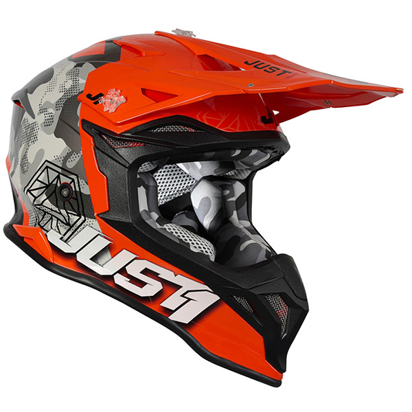 Casco motocross - enduro JUST 1 Dominator Orange - Dal Bello Moto