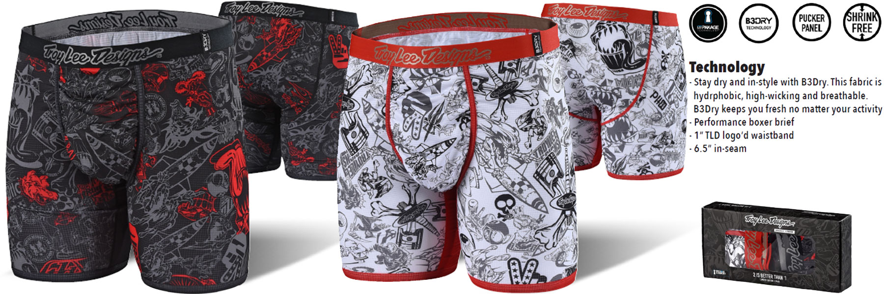 Troy Lee Designs Bn3th Megaburs Turst Pants Grey TLD-94048992 Underwear